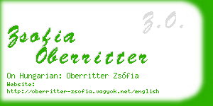 zsofia oberritter business card
